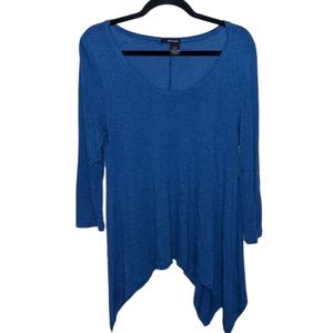 DKNY Jeans Blue Asymmetrical Knit Top 💙